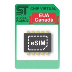 ESIM EUA & CANADA (dados)